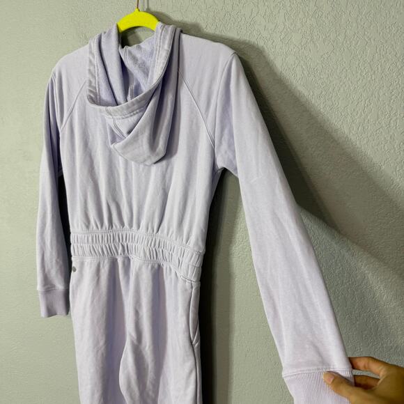 Zella Girls Time Off Hooded Jumpsuit Purple Size 10/12 - Picture 4 of 6
